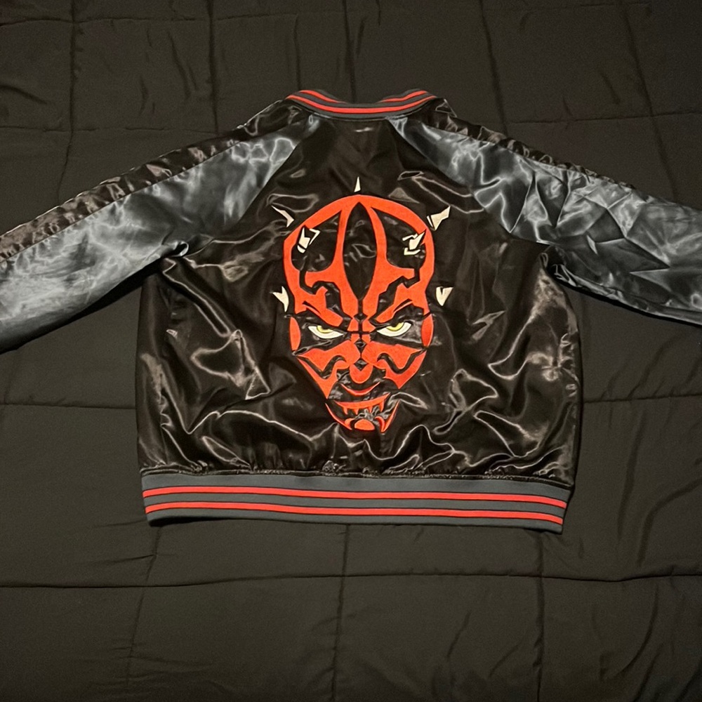 2019 Star Wars Celebration: Chicago, black and red, L men’s bomber jacket